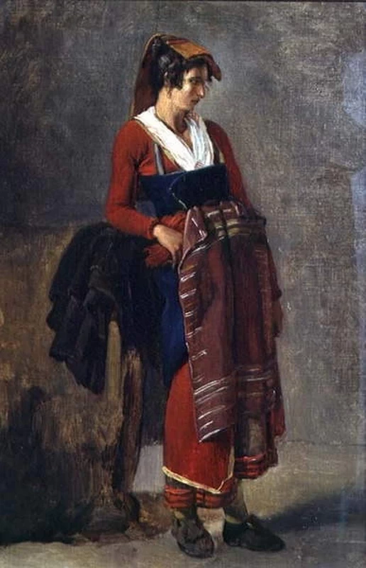 Contadina della periferia di Roma - Louvre, Parigi12, Achille, Etna Michallon, Louvre, Parigi